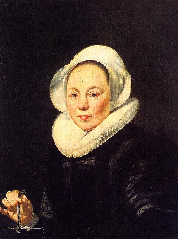 Thomas De Keyser Portrait of a Woman Holding a Balance